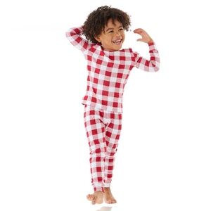 Holiday Silky Tencel Check Pajama Set - PBK